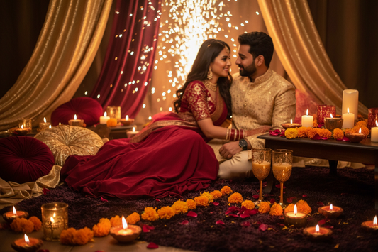 Creating a Sensual Sanctuary at Home for Your First Diwali Together